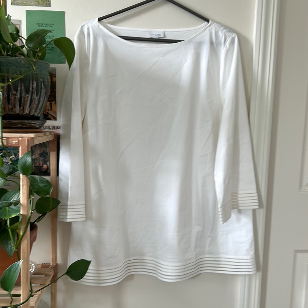 J Jill white shirt from the white shirt collection- IYKYK